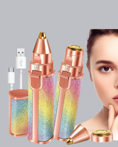 USB Şarjlı Kaş ve Yüz Tüy Alma Cihazı – Taşınabilir ve Acısız Kullanım - Resim 2