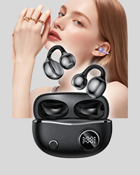 Açık Kulak Tasarımlı Bluetooth 5.4 Kablosuz Kulaklık – Uzun Pil Ömrü - Resim 2