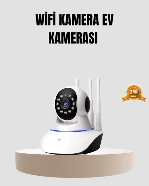 HD IP Kamera – Gece Görüşlü, Hareket Sensörlü, Mobil Takip ve Çift Yönlü Ses ürün görseli