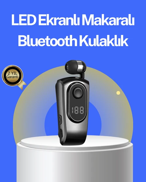 Dijital Ekranlı Bluetooth Kulaklık – Titreşimli Bildirim, 25 Saat Kullanım ürün görseli 1