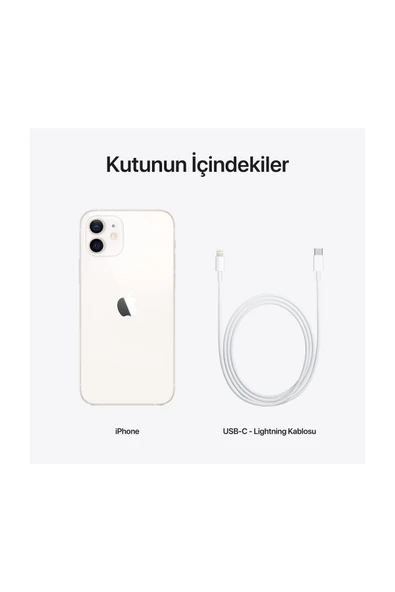 Apple iPhone 12 64 GB Beyaz Cep Telefonu Aksesuarsız Kutu (Apple Türkiye Garantili) - Resim 8