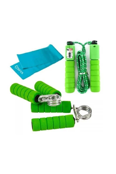 Kondisyon Fitnes Spor Sayaçlı Atlama Ipi Pilates Egzersiz Direnç Bandı El Parmak Güçlendirme El Yayı ürün görseli