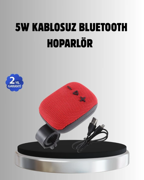 Taşınabilir Bluetooth Hoparlör – 5W Güçlü Ses, TWS ve FM Ra Özellikli ürün görseli