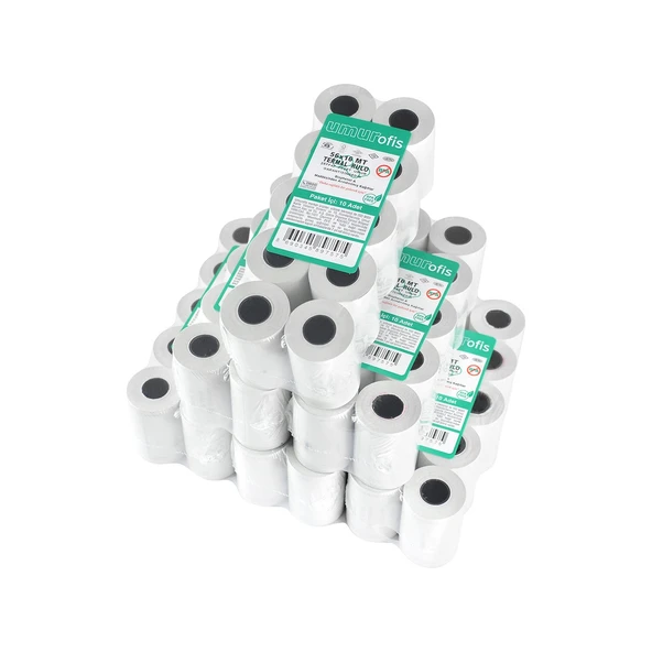 56X16 16 mt Termal Rulo Poşetli 48 gr 60 Rulo - Resim 2