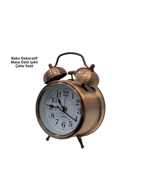 Bronz Metal Masa Saati ürün görseli 1