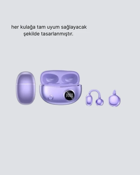 Kulak Arkası Klipsli Bluetooth Kulaklık YXG10 Silikon Malzemeli Ergonomik - Resim 3