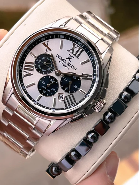 Daniel Klein İç Fonksiyonları Aktif 30 Mt Suya Dayanıklı 2 Yıl Garantili Erkek Kol Saati FG.14222.6 ürün görseli