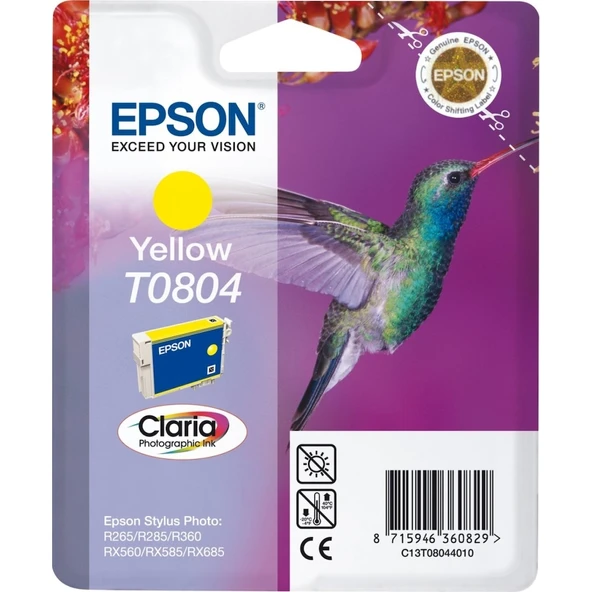 Epson T0804 Sarı Kartuş ürün görseli 1