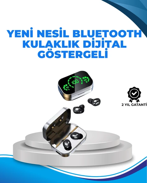 Gürültü Engelleyici Bluetooth Kulaklık – Akıllı Ekranlı, HiFi Ses Kalitesi ürün görseli 1