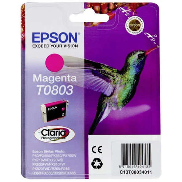 Epson (T0803) C13T08034020 Kırmızı Orjinal Kartuş ürün görseli 1