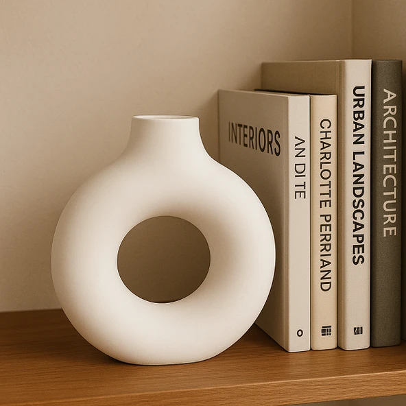 Yuvarlak Küçük Vazo 13x12cm - Resim 2