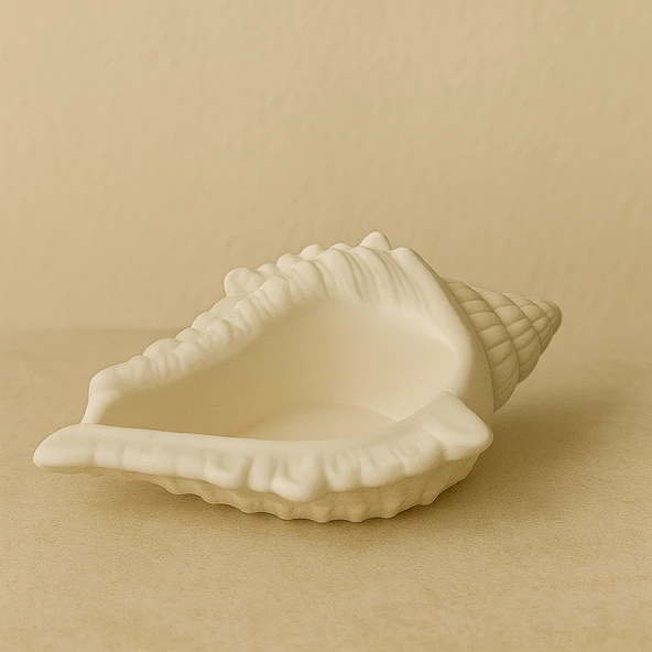 Büyük İstiridye Deniz Kabuğu Kase 17x11cm - Resim 2