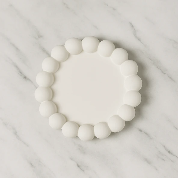 Dekoratif Bubble Yuvarlak Tabak 11,5x11,5cm ürün görseli