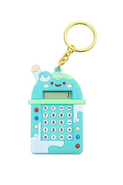 Mini Hesap Makinesi Labirent Oyunlu Fonksiyonlu Sevimli Anahtarlık Öğrenci Hediyelik Oyuncak ürün görseli 1