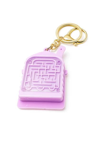 Mini Hesap Makinesi Labirent Oyunlu Fonksiyonlu Sevimli Anahtarlık  Öğrenci Hediyelik Oyuncak - Resim 6