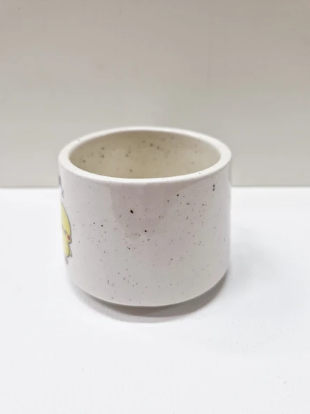 Kankam da Kankam Yazılı Civciv Desenli Mini Seramik Kupa - Resim 4