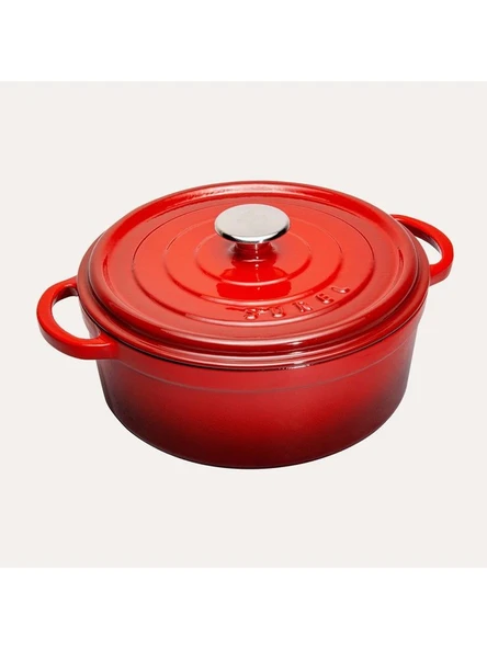 SÜREL Döküm 20 cm Derin Tencere Kırmızı ürün görseli