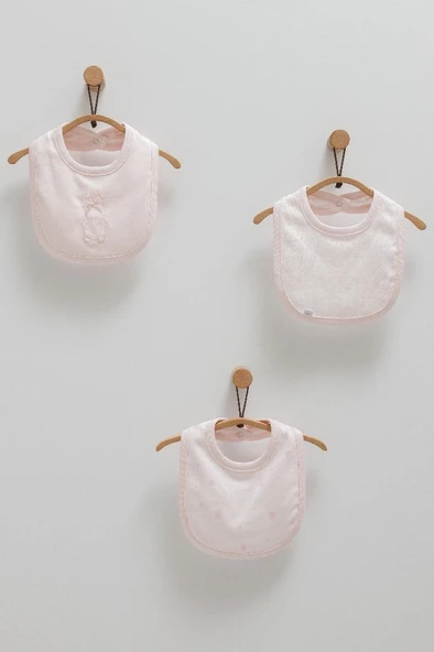 Caramell %100 Pamuk Cute Rabbit 3'lü Mama Önlüğü CRML.ONK1490 - Resim 3