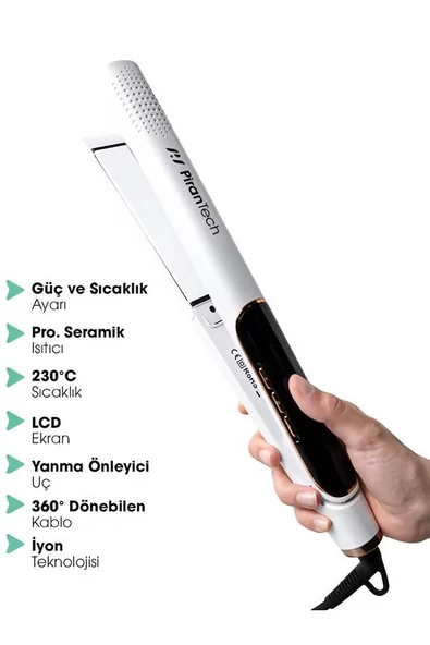 Pirantech TA-2638 İyonlu Saç Düzleştirici ürün görseli 1