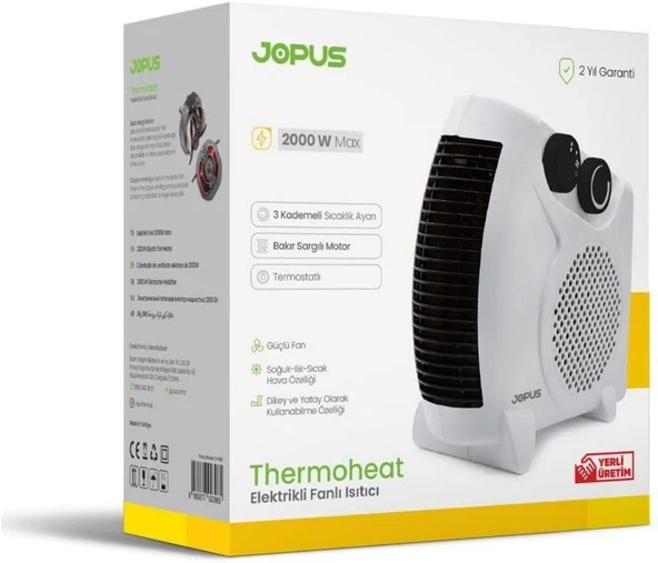 Jopus 2000W Isıtıcı Fan - Resim 3