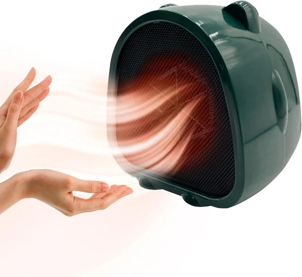 dobooo İç Mekan Kullanımı için Isıtıcı, 500W Mobil Elektrikli Fanlı Isıtıcılar, Enerji Tasarrufu Hızlı Isıtma Aşırı Isınma Koruması Ev, Ofis, Yurt için Elektrikli Isıtıcılar - Resim 3