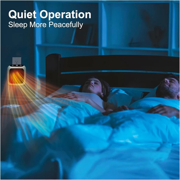 ElektrikliFANLI  Isıtıcı , 800W Güçlü Isıtma, LED Ekranlı ve Uzaktan Kumandalı - Resim 3