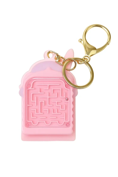 Mini Hesap Makinesi Labirent Oyunlu Fonksiyonlu Sevimli Anahtarlık Öğrenci Hediyelik Oyuncak - Resim 5