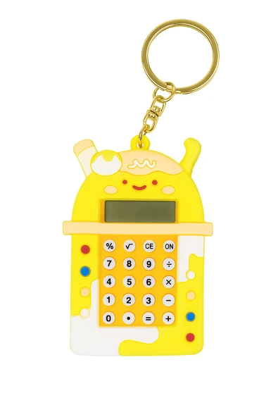 Mini Hesap Makinesi  Labirent Oyunlu Fonksiyonlu Sevimli Anahtarlık  Öğrenci Hediyelik Oyuncak - Resim 4