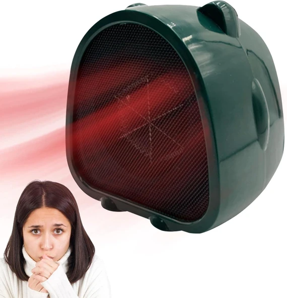 dobooo İç Mekan Kullanımı için Isıtıcı, 500W Mobil Elektrikli Fanlı Isıtıcılar, Enerji Tasarrufu Hızlı Isıtma Aşırı Isınma Koruması Ev, Ofis, Yurt için Elektrikli Isıtıcılar - Resim 2