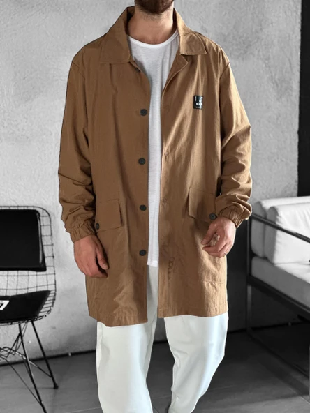 Erkek Premium Kalite Paraşüt Kumaş Kahverengi COC2203 - Resim 2