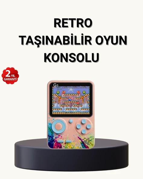 500 Klasik Oyunlu Retro Oyun Konsolu Taşınabilir ve TV Bağlantılı ürün görseli 1