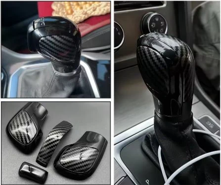 Golf 7 7.5 Leon 2013/2020 Passat B8 B7 2013-2020 Karbon Desenli Dsg Vites Topuzu Yenileme 4 Parça - Resim 4