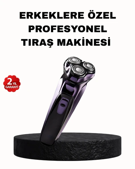 Şarjlı Saç ve Sakal Tıraş Makinesi Kablosuz Kompakt Tasarımlı ürün görseli 1