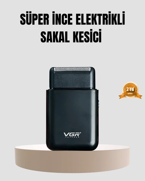 Kompakt Şarjlı Tıraş Makinesi Çift Yönlü lı 45 Dakika Kullanım Süreli ürün görseli 1