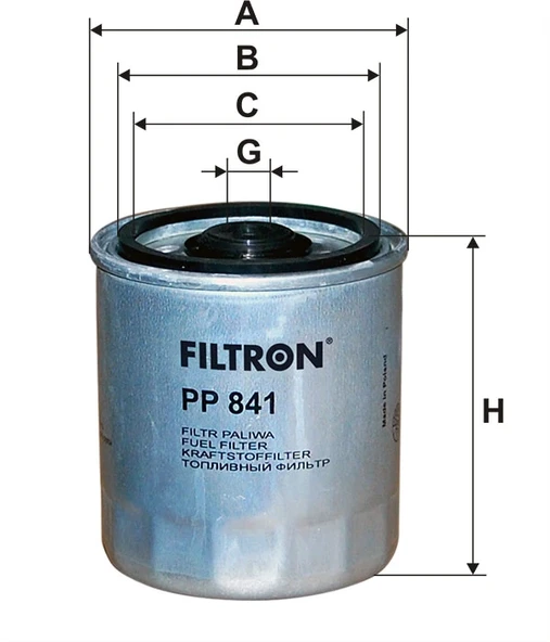 PP841 - Yakıt Filtresi - Filtron - Resim 2
