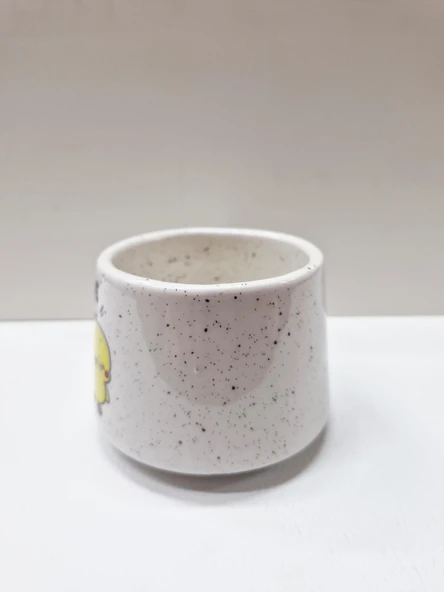 Eltim de Eltim Yazılı Civciv Desenli Mini Seramik Kupa  Özel Tasarım Hediyelik Kupa - Resim 4