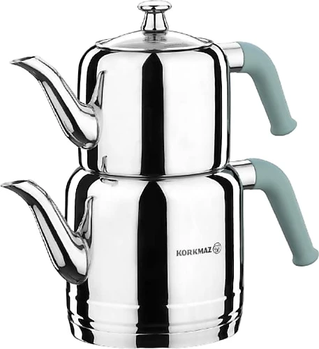 Korkmaz A189-03 Riva Turkuaz Çaydanlık Takımı ürün görseli