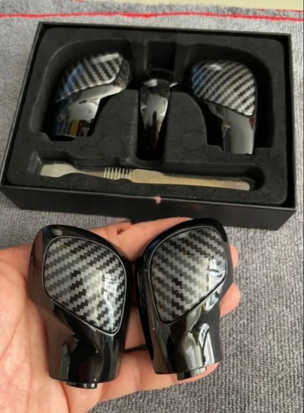 Golf 7 7.5 Leon 2013/2020 Passat B8 B7 2013-2020 Karbon Desenli Dsg Vites Topuzu Yenileme 4 Parça - Resim 3