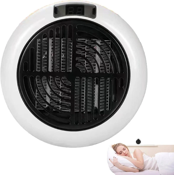 dobooo Fişli Duvar Tipi Isıtıcı - 900W Fişli Akıllı Isıtıcı Ayarlanabilir Termostatlı,Ev Ofis Kullanımı için LED Ekranlı Güvenli Enerji Tasarruflu Sessiz Küçük Soket Isıtıcı ürün görseli