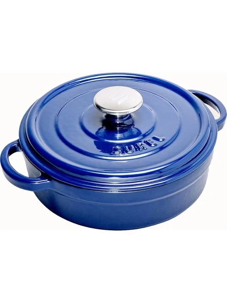 Sürel Mavi Demir Döküm Sığ Tencere 24 cm ürün görseli