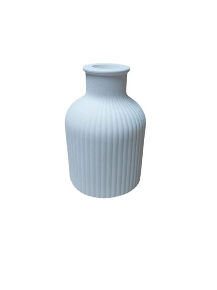 Yuvarlak Çizgili Vazo 9x6,5cm ürün görseli