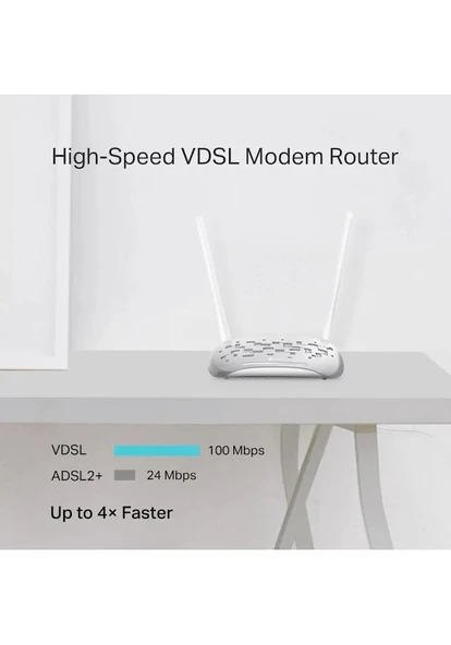 TP-Link TD-W9950 4 Port 300 Mbps VDSL2 Modem - Resim 4