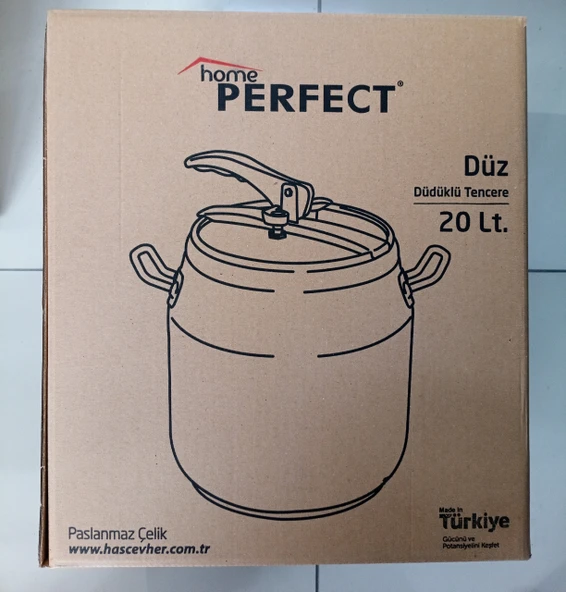 HOME PERFECK 20 LT GÜVEÇ TİPİ DÜDÜKLÜ TENCERE - Resim 2