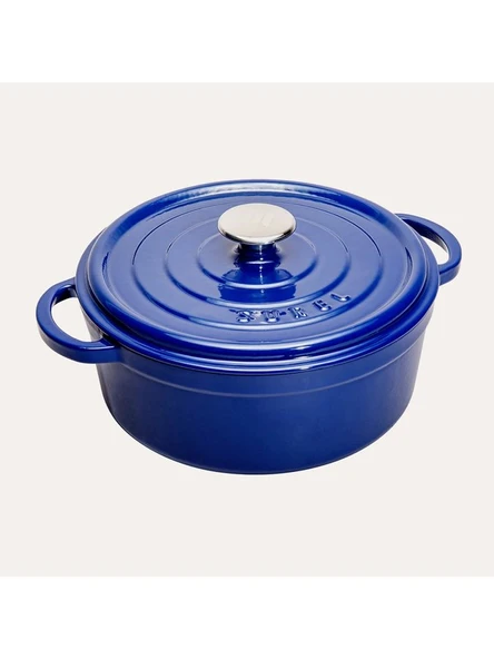 SÜREL Parlak Koyu Mavi Yuvarlak Derin Tencere 20 Cm. ürün görseli