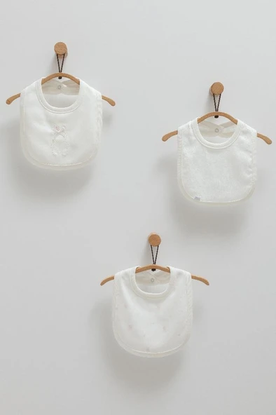 Caramell %100 Pamuk Cute Rabbit 3'lü Mama Önlüğü CRML.ONK1490 ürün görseli