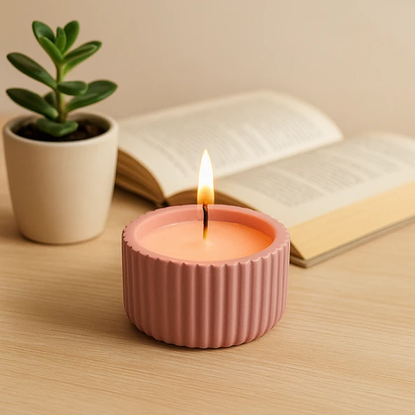 Yuvarlak Çizgili Kase 8x8cm - Resim 3