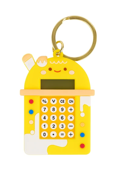 Mini Hesap Makinesi  Labirent Oyunlu Fonksiyonlu Sevimli Anahtarlık  Öğrenci Hediyelik Oyuncak - Resim 5