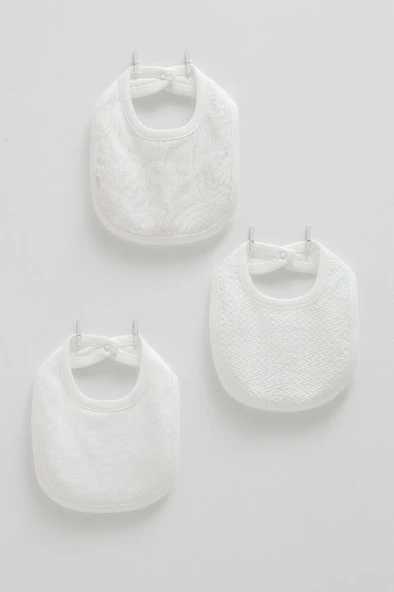 Caramell %100 Pamuk Tiny Lace 3'lü Mama Önlüğü CRML.ONK1891 - Resim 2