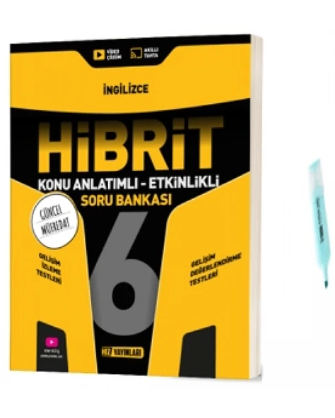 6.Sınıf HİBRİT İngilizce Konu Anlatımlı Etkinlikli Soru Bankası (Yeni Müfredat) ürün görseli