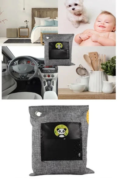Hava Temizleme Torbası 200g Araba- Dolap- Banyo- Evcil Hayvan Koku Giderici- Bambu Kömür Koku Emici ürün görseli